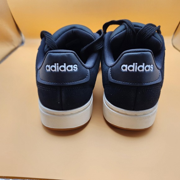 Adidas Cloudfoam Shoes Mens Size 9 Black White Low Top Casual Sneakers AJR0543 - Picture 3 of 8